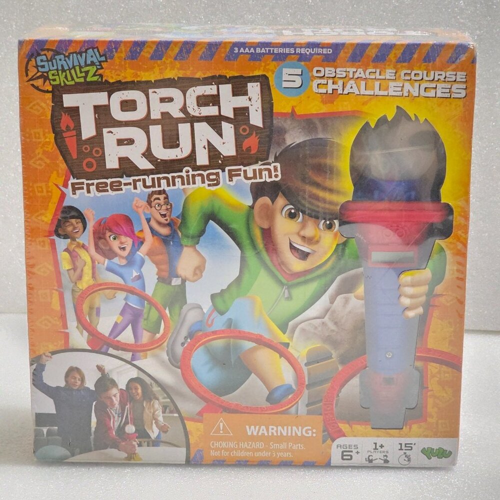 Torch Run Survival Skillz 5 Obstacle Course Challenges Ages 6+ Game New